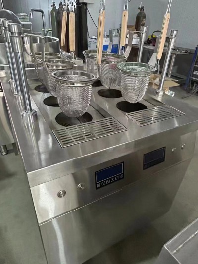 电磁六眼自动煮面炉