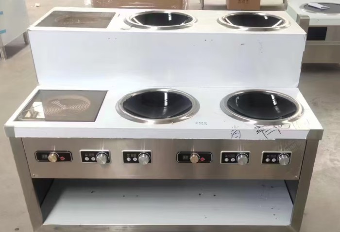 四眼凹面炉+两眼电陶炉